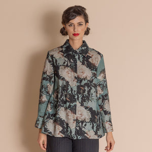 cabbage rose trapeze shirt