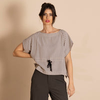 candy stripe / black