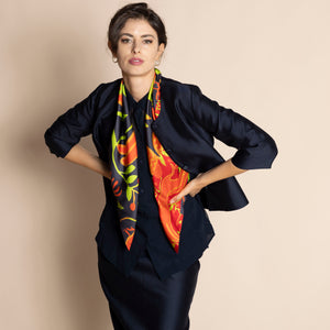 silk scarf - new holland