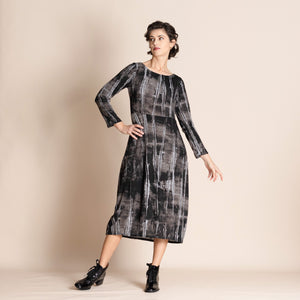 shibori knit romance dress