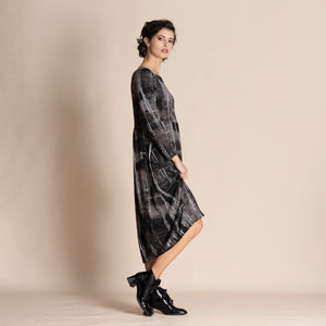 shibori knit romance dress