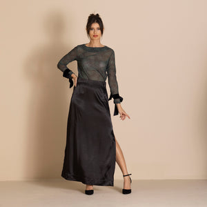 clover mesh audrey tee