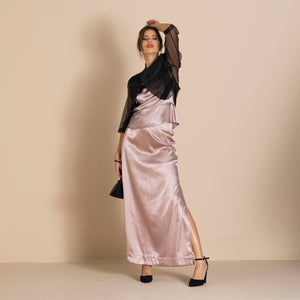 lola black tie skirt