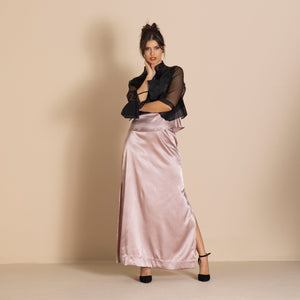 lola black tie skirt