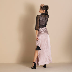 lola black tie skirt