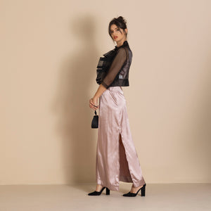 lola black tie skirt