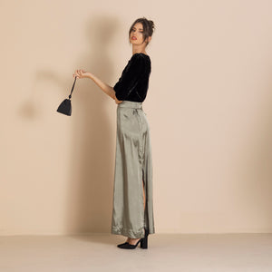 lola black tie skirt