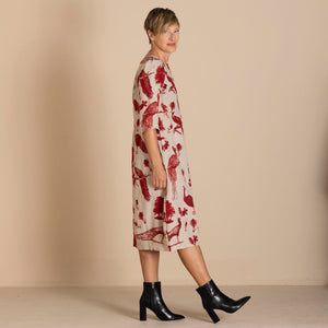 peacock romance dress