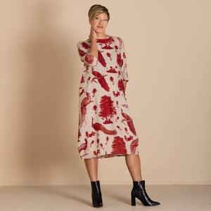 peacock romance dress
