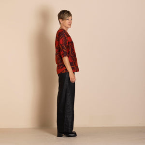 red new holland tee top
