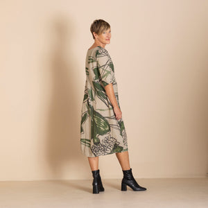verdant linen romance dress
