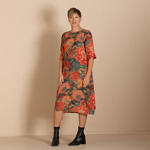 anenome linen romance dress
