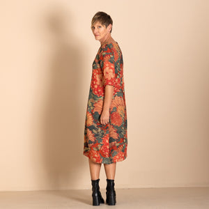 anenome linen romance dress