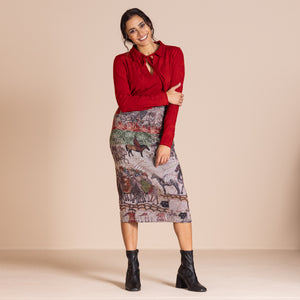 marco polo knit skirt