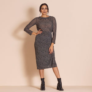 turtle mesh ruched skirt