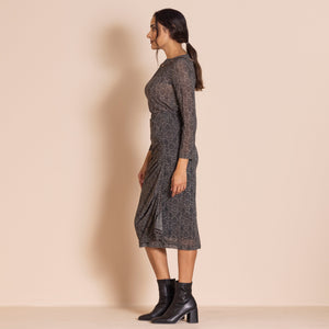 turtle mesh ruched skirt