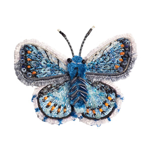 adonis blue butterfly brooch