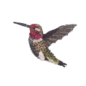 sparkingly hummingbird brooch