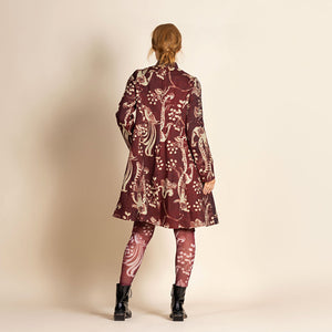 lyrebird tapestry techno coat