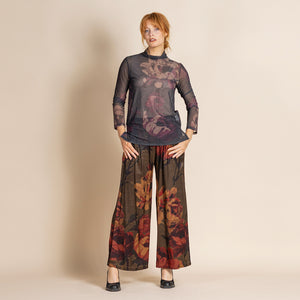 damask roses hi crew tee