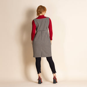 houndstooth tailored shift