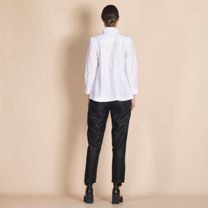 chrysanthemum embriodered trapeze shirt