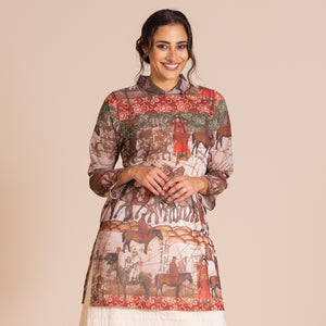 marco polo mesh nehru tunic