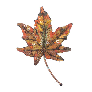 north wind maple leaf brooch