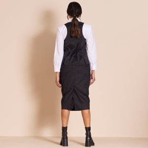 pinstripe waistcoat