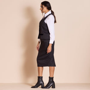 pinstripe waistcoat