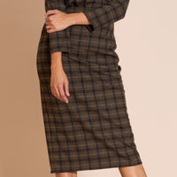 plaid / olive