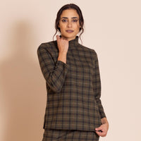 plaid olive