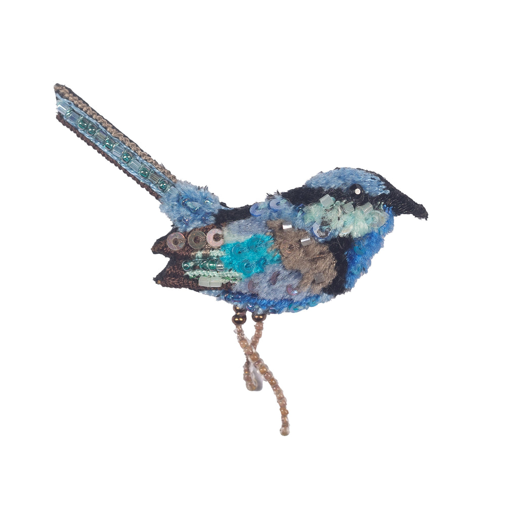 splendid fairy wren brooch – Megan Salmon