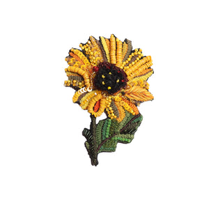 sunny sunflower brooch