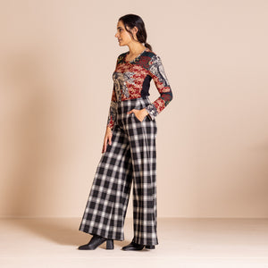 tartan bell  trouser