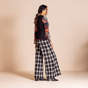 tartan bell  trouser