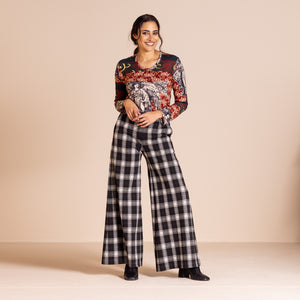 tartan bell  trouser