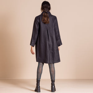 twill swing coat