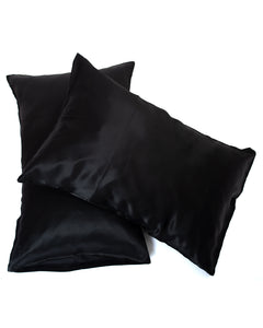 black silk pillowcase (set of 2)