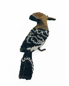 hoopoe bird brooch