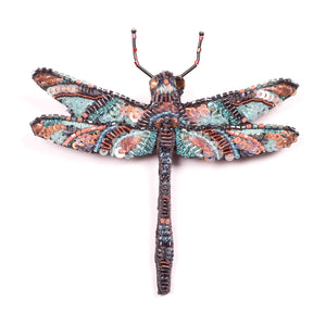 jewelled dragonfly brooch