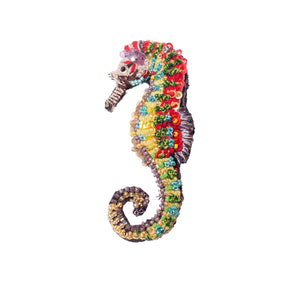 spotted seahorse brooch